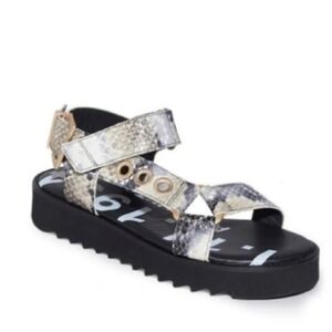 All Saints Rhianne Summer Snakeskin Sandals